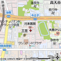 奈良県奈良市今辻子町34周辺の地図