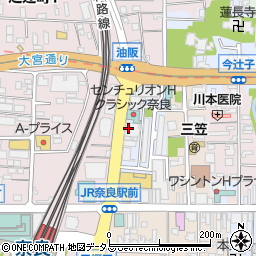 奈良県奈良市油阪町周辺の地図