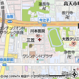 奈良県奈良市今辻子町34-4周辺の地図