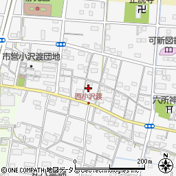 静岡県浜松市中央区小沢渡町1051周辺の地図
