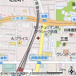 奈良交通株式会社　本社旅行センター周辺の地図