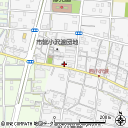 静岡県浜松市中央区小沢渡町1360周辺の地図