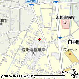 静岡県浜松市中央区白羽町114周辺の地図