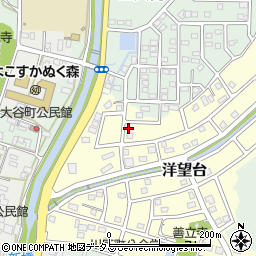 静岡県掛川市洋望台19-2周辺の地図