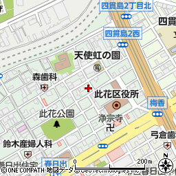 古江神具店新事務所周辺の地図