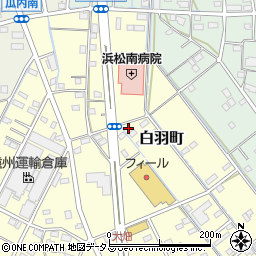 静岡県浜松市中央区白羽町68周辺の地図