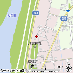 静岡県磐田市川袋87-2周辺の地図