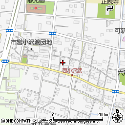 静岡県浜松市中央区小沢渡町1059周辺の地図