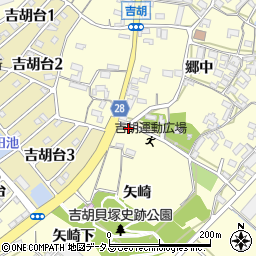 愛知県田原市吉胡町郷中61周辺の地図