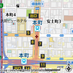 本町駅周辺の地図