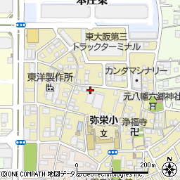 大阪府東大阪市本庄周辺の地図