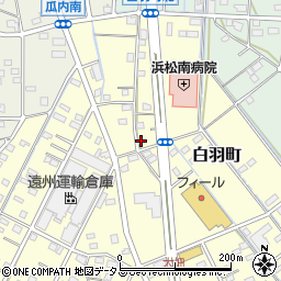 静岡県浜松市中央区白羽町75周辺の地図