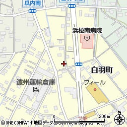 静岡県浜松市中央区白羽町83周辺の地図