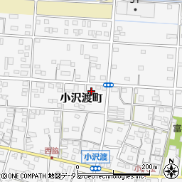 静岡県浜松市中央区小沢渡町340周辺の地図