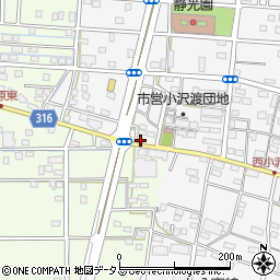 静岡県浜松市中央区小沢渡町1366周辺の地図