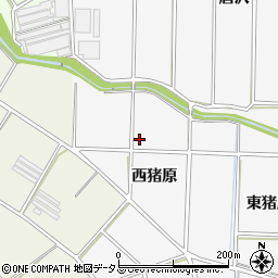 愛知県豊橋市西七根町西猪原周辺の地図