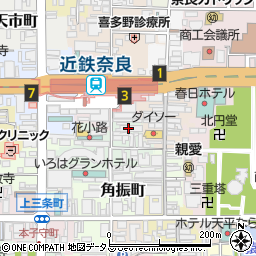 いそかわパケット奈良店周辺の地図