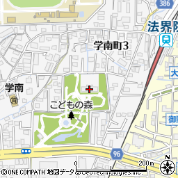 サーパス学南町周辺の地図