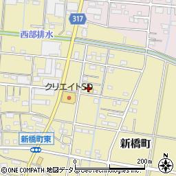 静岡県浜松市中央区新橋町117周辺の地図
