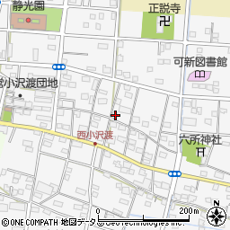 静岡県浜松市中央区小沢渡町1077周辺の地図