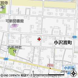 静岡県浜松市中央区小沢渡町1127周辺の地図
