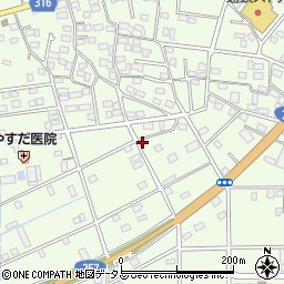 静岡県浜松市中央区篠原町20972周辺の地図