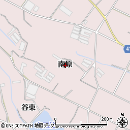 愛知県豊橋市老津町南原周辺の地図