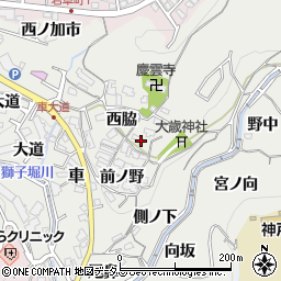 兵庫県神戸市須磨区車松ケ原546周辺の地図