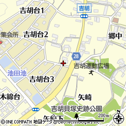 愛知県田原市吉胡町郷中285周辺の地図