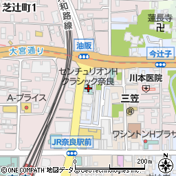 センチュリオンホテルクラシック奈良周辺の地図