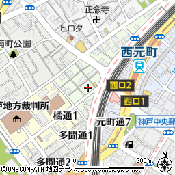 兵庫県神戸市中央区北長狭通8丁目3周辺の地図