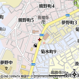 鵯越町周辺の地図