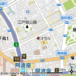 エクセル京町堀周辺の地図