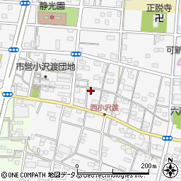 静岡県浜松市中央区小沢渡町1058周辺の地図
