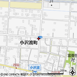 静岡県浜松市中央区小沢渡町347周辺の地図