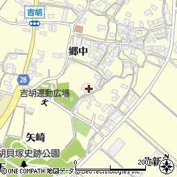 愛知県田原市吉胡町郷中238周辺の地図