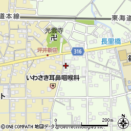 静岡県浜松市中央区篠原町10089周辺の地図
