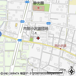 静岡県浜松市中央区小沢渡町1361周辺の地図