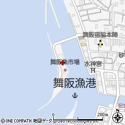浜名漁協　本所シラス市場周辺の地図