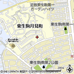 近鉄東生駒ガーデンハイツＣ周辺の地図