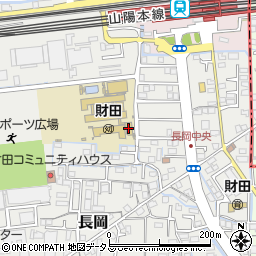 岡山市立財田幼稚園周辺の地図