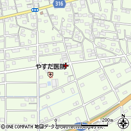 静岡県浜松市中央区篠原町20891周辺の地図