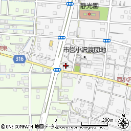 静岡県浜松市中央区小沢渡町1367周辺の地図