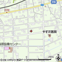 静岡県浜松市中央区篠原町20614周辺の地図