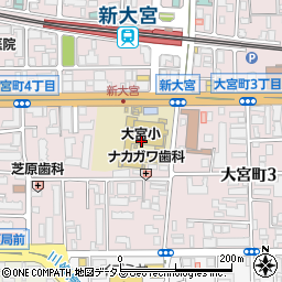 奈良市立　大宮バンビーホーム周辺の地図