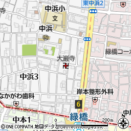 大巌寺周辺の地図