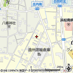 静岡県浜松市中央区白羽町162周辺の地図