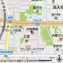 奈良県奈良市今辻子町30周辺の地図