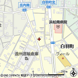 静岡県浜松市中央区白羽町87周辺の地図