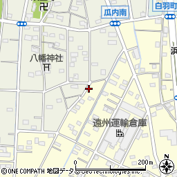 静岡県浜松市中央区白羽町168周辺の地図